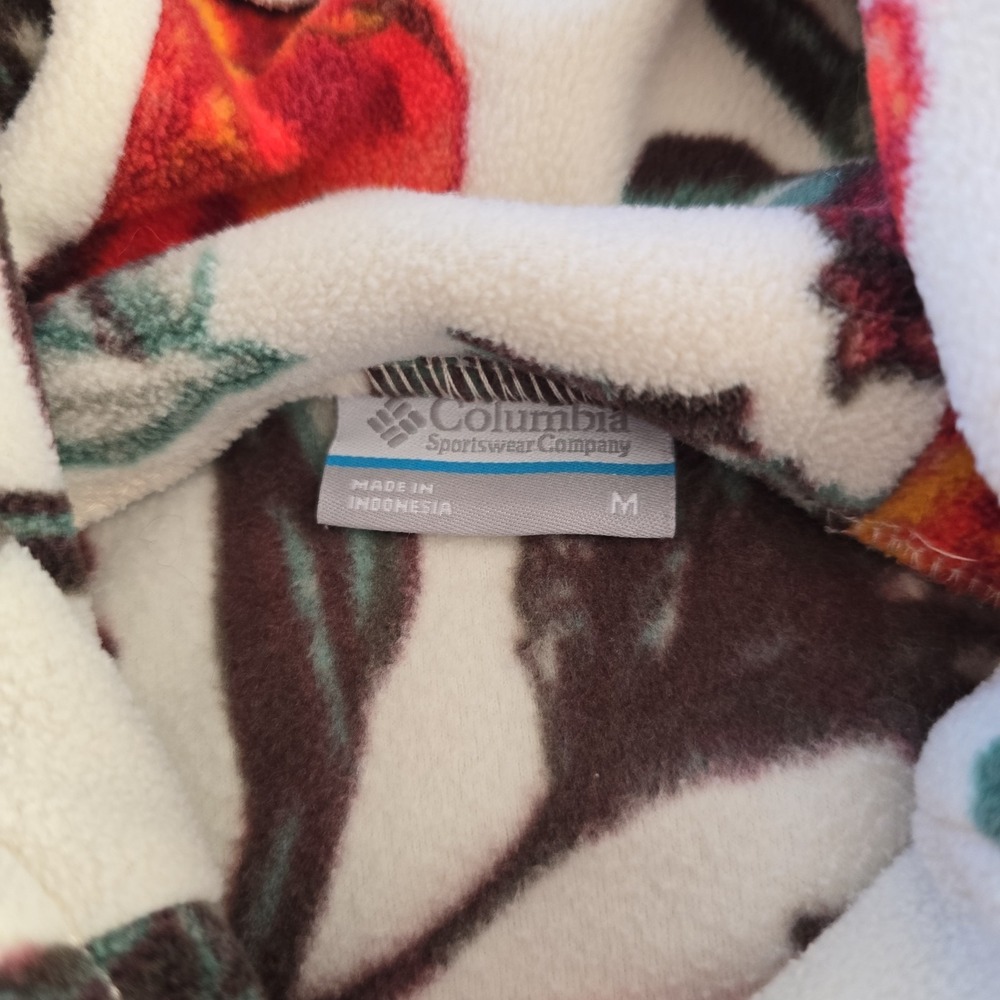 Columbia Ali Peak Hooded Fleece All-Over Floral Print Cowl Neck Sz M Boho-chic - Picture 12 of 13